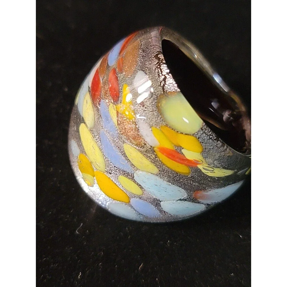 HandCrafted Glass Ring.